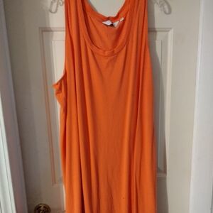 Maxi dress plus size orange